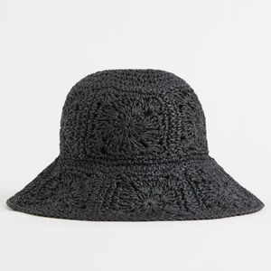H&M Dark Gray Crochet Hat